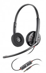 Casca Call Center Plantronics BLACKWIRE 225, Jack 3.5mm, Binaural (Negru) foto