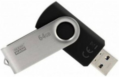 Stick USB GOODRAM UTS3, 64GB, USB 3.0 (Negru) foto