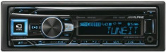 Player CD auto Alpine CDE-193BT, 4x50W, USB, Bluetooth, iluminare taste (Negru-Albastru) foto