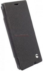 Husa Book cover Krusell Malmo WWN 102033 pentru Nokia Lumia 730/Lumia 735 (Negru) foto