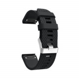 Cumpara ieftin Curea din silicon neagra pentru Garmin Fenix 5s, Smart Protection