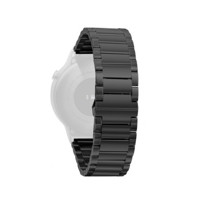 Curea metalica neagra pentru Huawei Watch W1 cu prindere tip fluture foto