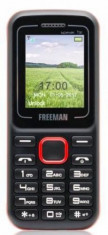 Telefon Mobil Freeman T130, TFT 1.8inch, Bluetooth, Dual Sim (Negru/Rosu) foto