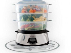 Aparat de gatit cu aburi Russell Hobbs 23560-56, 1000 W, 10.5 l (Gri) foto