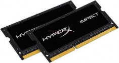 Memorii Laptop Kingston HyperX Impact Black SO-DIMM DDR3L, 2x4GB, 2133MHz, 1.35V, (CL11) foto