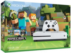 Consola Microsoft Xbox One S 500GB + Minecraft foto