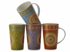 Set 4 Cani Zanzibar, Mugs, 420 ml foto