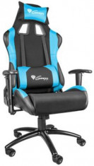 Scaun Gaming Natec Genesis Nitro 550, reglabil (Negru-Albastru) foto