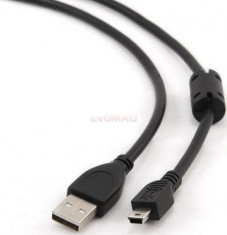 Cablu de date Gembird mini USB - USB, 1.8m, Bulk, miez ferita foto