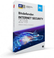 Bitdefender Internet Security 2018, 5 PC, 1 an, Licenta noua, DVD/Retail foto