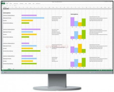 Monitor IPS LED Eizo 24.1inch EV2455-WT, Full HD (1920 x 1200), VGA, HDMI, DVI-D, DisplayPort, 5ms, Boxe (Alb) foto