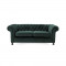 Canapea Fixa 3 locuri Chesterfield Petrol Green