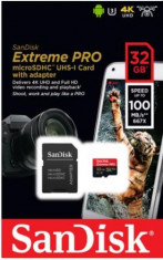 Card de memorie SanDisk Extreme Pro, 32GB, pana la 100 MB/s foto
