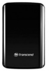 HDD Extern Transcend 25D3 Elegant, 2.5 inch, 1TB, USB 3.0, Protectie la soc (Negru) foto