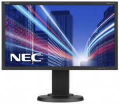 Monitor IPS LED Nec 21.5inch E224Wi, Full HD (1920 x 1080), VGA, DVI, DisplayPort, Pivot, 6 ms (Negru) foto