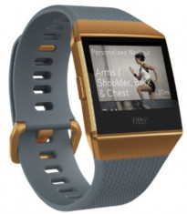 Bratara Fitness Fitbit Ionic, Bluetooth, GPS, Rezistent la apa (Albastru/Portocaliu) foto