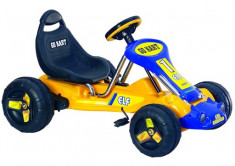 Kart cu pedale 9788A Galben foto