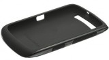 Husa originala BlackBerry Curve 9380 ACC-41677-201 + casti originale, Alt model telefon Blackberry, Negru, Silicon