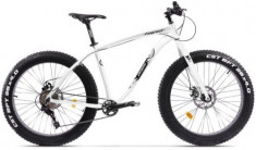 Bicicleta Pegas Superm FX 19inch, Cadru 19inch, Roti 26inch, 10 Viteze (Alb) foto