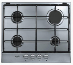 Plita incorporabila Whirlpool AKR360IX, Gaz, 4 arzatoare, Aprindere electrica (Inox) foto