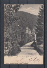 SINAIA MANASTIREA VAZUTA DIN STRADA CARMEN SYLVA CLASICA EDITURA MATHEESCU foto