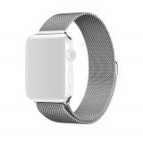 Cumpara ieftin Curea metalica argintie pentru Apple Watch 42mm pentru Series 1 / 2 / 3 / 4 versiunea 44mm, Metal