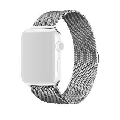 Curea metalica argintie pentru Apple Watch 42mm pentru Series 1 / 2 / 3 / 4 versiunea 44mm foto