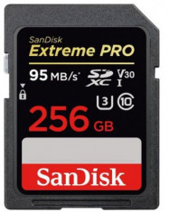 Card de memorie SanDisk SDXC Extreme PRO, 256GB, pana la 95 MB/s foto