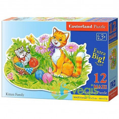 Puzzle 12 Maxi Castorland - Kitten Family foto