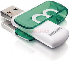 Stick USB Philips Vivid Edition FM16FD05B/10, 8GB, USB 2.0 (Verde) foto