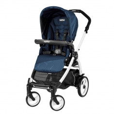 Carucior 3 in 1 Peg Perego Book Plus 51 BlackWhite Sportivo Geo Geo Navy foto