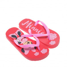Papuci copii Disney 2 rosu cu roz foto
