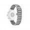 Curea metalica argintie pentru Huawei Watch W2 Sport / Samsung Gear S2 / Moto 2nd gen 42mm / Galaxy Watch 42mm cu prindere tip fluture