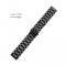 Curea metalica neagra pentru Motorola Moto 360 2nd Gen 46mm / Samsung Gear S3 / Galaxy Watch 46mm / Huawei Watch W2 Classic