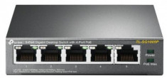 Switch TP-LINK TL-SG1005P, Gigabit, 5 Porturi, PoE foto