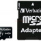 Card de memorie Verbatim, microSDXC, 64 GB, Clasa 10 + Adaptor SD