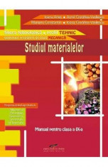 Studiul materialelor - Clasa a 9-a - Manual - Ioana Aries, Aurel Ciocirlea-Vasilescu foto