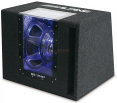 Subwoofer Alpine SBG-1244BP, Band Pass, 30 cm, 250W RMS, iluminare albastra foto