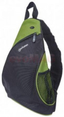 Rucsac Laptop Manhattan 439848 12inch (Negru-Verde) foto