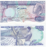 Sao Tome &amp; Principe 1 000 Dobras 04.01.1989 UNC