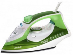 Fier de calcat Zass A 15, Talpa Ceramica, 2200W, 0.36l (Alb-Verde) foto