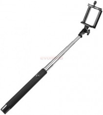 Selfie stick M-Life ML0664 monopied cu suport de telefon, conectare prin Bluetooth, declansator pe maner (Negru) foto