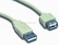 Cablu Gembird prelungitor USB 2.0, 75 cm foto