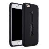 Cumpara ieftin Carcasa din silicon neagra cu suport pentru deget compatibila cu iPhone 7, Smart Protection