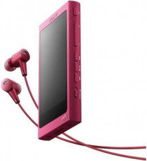 MP3/MP4 Player Sony Walkman NW A35HN, Ecran tactil, Bluetooth, NFC, Wireless, LDAC, 16GB, Casti (Roz) foto