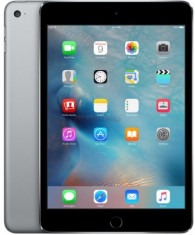 Tableta Apple iPad Mini 4, Procesor Dual-Core 1.5GHz, Retina Display LED 7.9inch, 2GB RAM, 128GB Flash, 8MP, Wi-Fi, 4G, iOS (Gri Spatial) foto