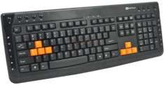 Tastatura Multimedia Serioux KB-3300 (Neagra) foto