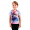 Tricou maneca scurta fete Frozen fucsia