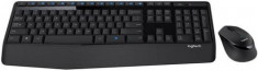 Kit Tastatura Logitech si Mouse Wireless Combo MK345 (Negru) foto