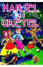 Hansel si Gretel dupa Fratii Grimm - Carte de colorat foto